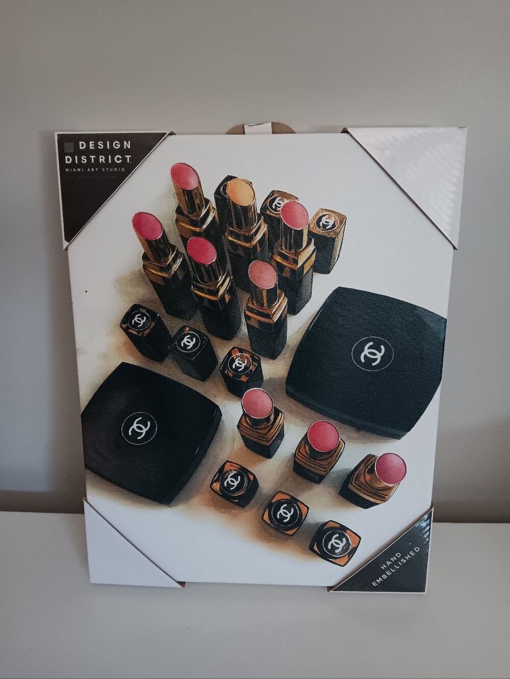 Design District Miami Art Studio Canvas Glam Makeup Wall Art